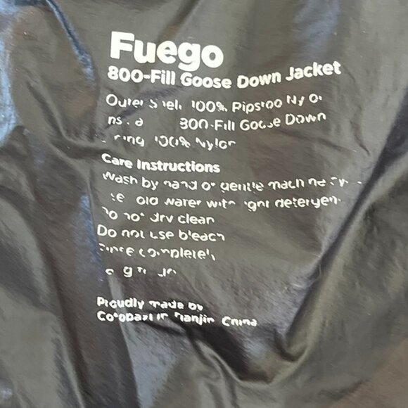 Cotopaxi Woman's Black Fuego Hooded 800-Fill Down OUdoor Winter Jacket Sz Med - Picture 6 of 9